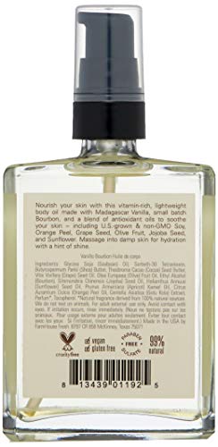 Farmhouse Fresh Vanilla Bourbon Body Oil, Vanilla Bourbon, 4 Fl Oz #TOP1