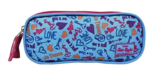 Mochila Escolar Feminina Juvenil Love Coração + Estojo