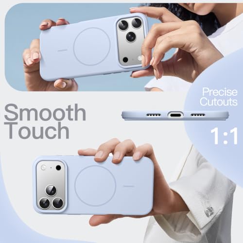 Image of JETech Magnetic Silicone Cover Case for iPhone New Pro, Light Blue