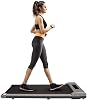 Walking Pad Under Desk Treadmill, Portable Treadmills Motorized Running Machine for Home, 6.2MPH, No Assembly Required, Remote Control, 300LB Capacity GREY1