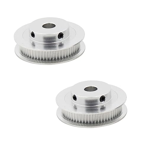 2-Stück iMetrx GT2 Pulley Zahnriemenscheibe Breite 6mm Teeth 60 (Innere Bohrung 8mm) für 3D Drucker Zahnriemenscheibe