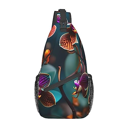 Sac à dos à bandoulière orchidée pour ranger vos affaires en sécurité