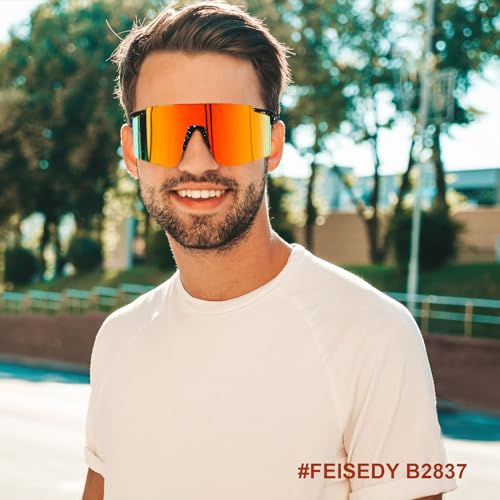 FEISEDY Cycling Sunglasses for Men Women UV400 Protection Outdoor Sports Running Hiking Fishing Biking Glasses B2837 - Image 4
