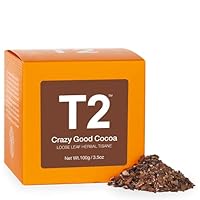 T2 Crazy Good Cocoa Herbal Tea, Loose Leaf Herbal Tea in a Box, 100g