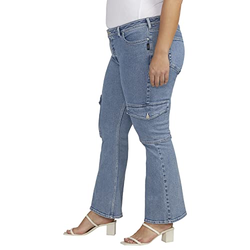 Silver Jeans Co. Women's Plus Size Low Rise Cargo Pocket Jeans2