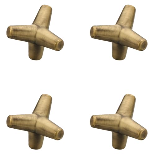 Image of Y Shape Knob for Drawer /Decorative Knobs and Pulls /Drawer Knob /Door Knobs for Drawers (Zinc Alloy /Brass Antique Finish) Pack of 4-| 3 Years Warranty |