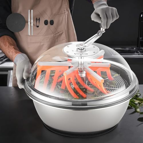 VEVOR Bud Leaf Bowl Trimmer, 19 in Bud Trimmer with Sharp Stainless Steel Blades, Visual Cutting, Wet & Dry Hydroponic Cutting Machine, Twisted Spin Cut for Plants Leaves Buds Flowers