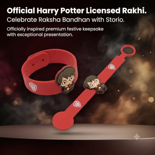 Image of Storio Harry Potter Silicone Band Rakhi | Officially Licensed | Rakhi for Boys and Girls, Bhaiya, Bhai | Raksha Bandhan Gift