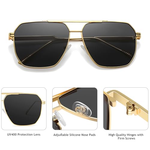 Polarized Trendy Sunglasses Womens, Suitable for All Face Shapes and 0utfits, UV400 Protection4