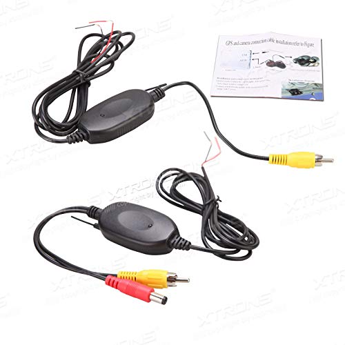 Xtrons® 2.4G Wireless Rca Video Transmitter & Receiver For Car Rear View Camera Monitor #TOP4