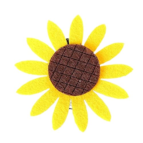 NUNYANG 10 Stück Sonnenblumen-Haarschmuck Sonnenblumenkrone Sonnenblumen-Stirnbänder Haarspangen Cover