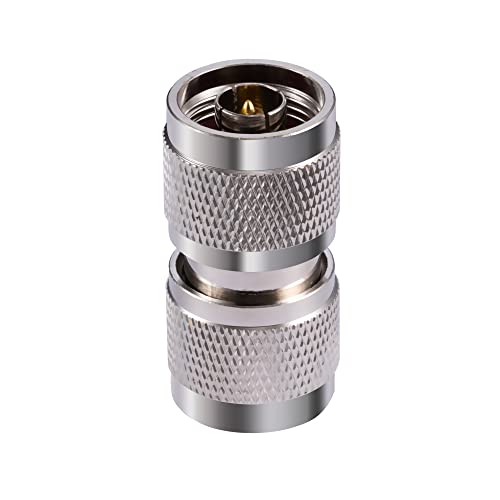 Adaptador coaxial N tipo macho x2 50 Ohm para antena miniatura 4