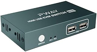 AAO 2X1 KVM Switch HDMI 4K 2 Port USB KVM Switch Box Supports