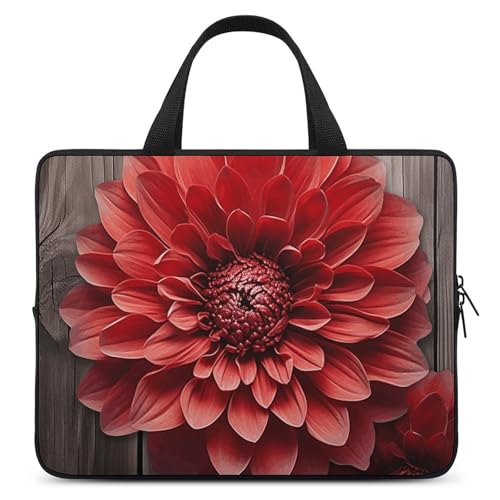 Pochette ordinateur 15" fleurie au bureau et en café