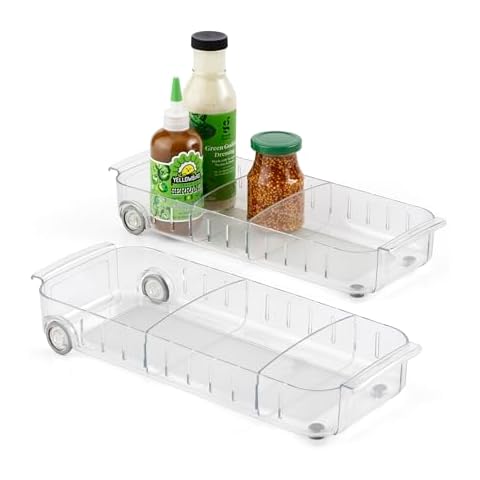 YouCopia RollOut Fridge Caddy, 6" Wide, Pack of 2 Cover