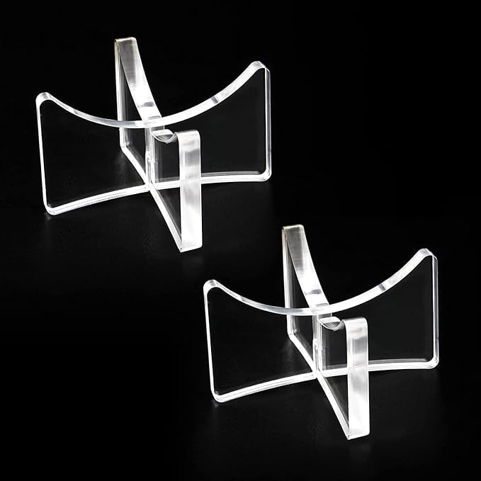 Clear Acrylic Ball Display Stand | Sports Ball Holder for Baseball, Tennis & Golf Balls | Cross-Interlocking Design for Home, Office, and Display Cabinets (Pack of 4)-image-39