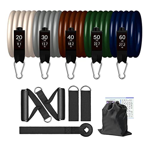Bandas de Resistencia para Entrenamiento, Yoga, Bandas elásticas, Barra de Entrenamiento, Equipo de Fitness, Pilates, Ejercicio, Gimnasio, Culturismo.