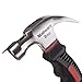 Claw Hammer with Magnetic Nail Starter - 8oz Small Hammer for Women and Men with Fiberglass Handle - Carbon Steel Stubby Mini Mallet for Camping Tent Stakes, DIY Home Repairs or Dorm by Stalwart