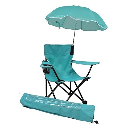 KIDS ONLY Beach Baby Umbrella Chair with Matching Shoulder Bag, Aqua