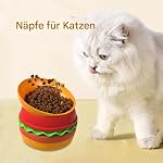 Puppy Slow Feeder Bowl, Dog Slow Feeder, 5.91 Inches, 5-in-1 Hamburger Design, Treat Dispenser Toy, Non-Slip Food Dish, Interactive Puzzle Plate for Pet Feeding Enrichment – Bild 3