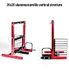 PC Computer Case, ATX/M-ATX/ITX Open Chassis Vertical Overclocking Test Chassis Rack + Handle with Good Heat Dissipation(Red)