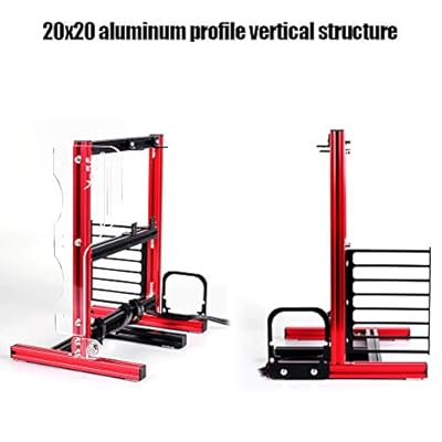 PC Computer Case, ATX/M-ATX/ITX Open Chassis Vertical Overclocking Test Chassis Rack + Handle with Good Heat Dissipation(Red)