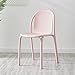 Hyy-yy, sedia in plastica minimalista nordico per sala da pranzo, per adulti, tempo libero, pigro schienale, creativo, L (colore : rosa)