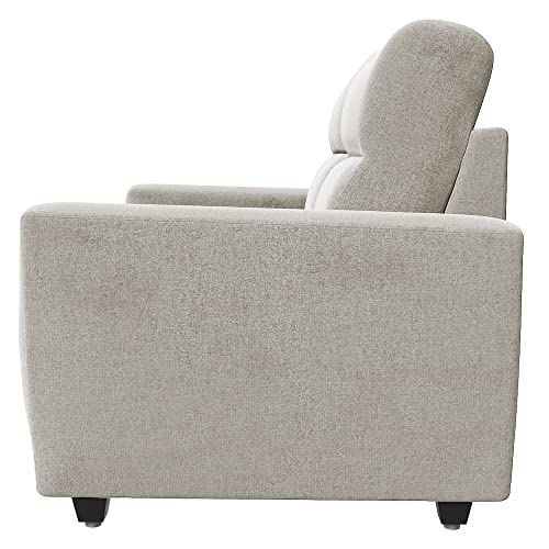 Image of Wakefit Sofa Set | 3 Year Warranty | Sofa 2 Seater, 2 Seater Sofa for Living Room, Wooden Sofa Set, Couch Sofa for Living Room, Sofa for Living Room - Belize(Reflection : White)