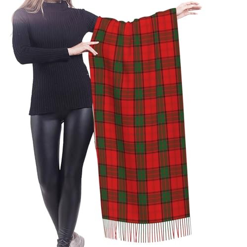 Scottish Clan Maxwell Tartan Plaid Imitation Cashmere Tassel Scarf Winter Scarf Autumn Softest Classic Warm2