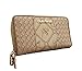 Produktbild LT LadiesTrends präsentiert Design Giulia Pieralli Damen Geldbeutel Elegant Portmonee XXL Portemonnaie aus hochwertigem Kunstleder Frauen Geldtasche Schöne Geldbörse 02A (Geflochten/Karamel)