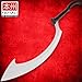 Honshu Khopesh | 19 1/2” 7Cr13 Stainless Steel Blade | Injection Molded Nylon Handle | Egyptian-Style Sword | Premium Leather Cover | 45 18