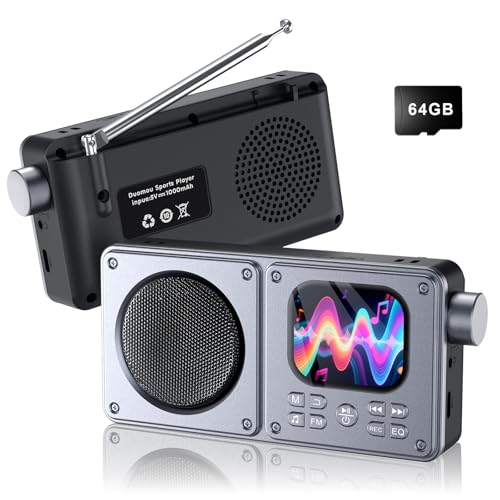 スピーカー付き ステレオ ミュージックプレイヤー（iPod、iPhone対応） Amazon.co.jp: mp3プレーヤー 64GB 最大128GBまで拡張可能 Bluetooth5