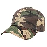 Unisex Camo Baseball Cap - Adjustable Snapback Camouflage Sun Hat, Cotton Classic Travel Peak Summer Hat, UV Protection Outdoor Sports Cap for Women Men, Running Fishing Hiking Camping 54-60CM