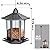 Birdream Hanging Bird Feeders, Retro Pagoda Design Fun Installation Squirrel Proof Bird Feeders, Attracting Wild Birds Chickadees Goldfinches Cardinals Finches and Sparrows - Black