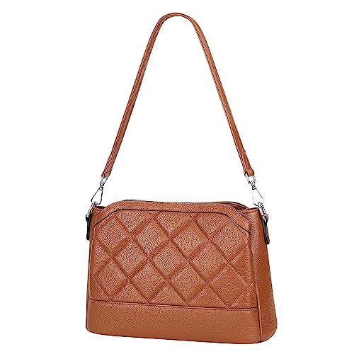 Over Earth Genuine Leather Hobo Bags for Women Small Soft Ladies Shoulder Purses and Handbags Casual Practical Crossbody Bag2