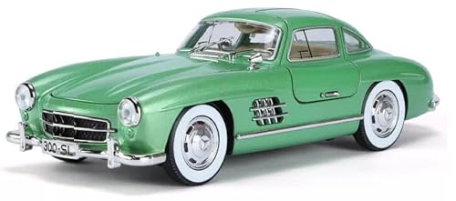 Image of BlackZone 1955 Mer-cedes 300SL Vintage Model, 1 /24 Toy Car with Sound and Light Function, Children's Toy Model Car with Pullback Function, Collector's Quality (1:24 Parrot).