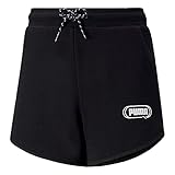 PUMA Mädchen Rebel Shorts TR G Rock, Black, 128