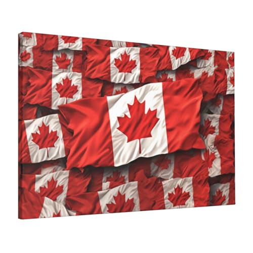 Impressions sur toile du drapeau canadien HD sublimez vos murs blancs facilement