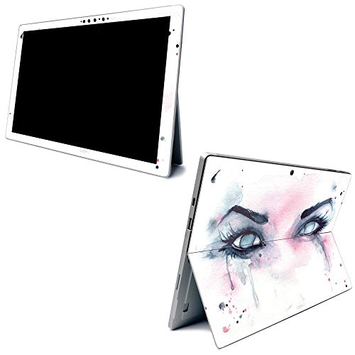 Image of MightySkins Carbon Fiber Skin for Microsoft Surface Pro 7 - Haunted | Textured Carbon Fiber Finish | Easy to Apply, Remove, and Change Styles | Made in The USA