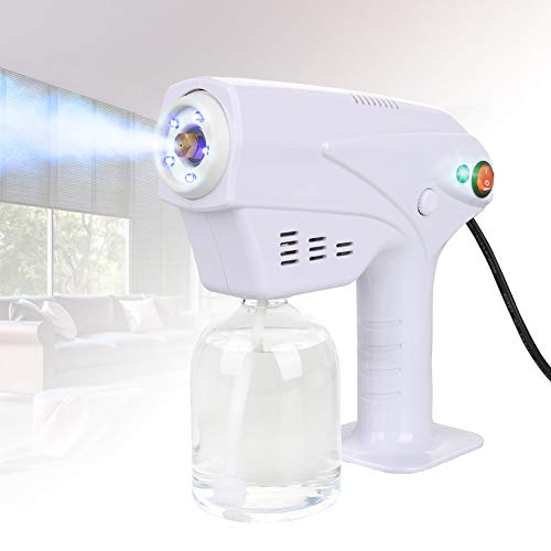 SOOKU Nano Electric ULV Spray Gun Fogger, Portable Mini Sprayer 260ML 1200W Disinfection Machine, Water Mist Steam Gun Spray Machine with Blue Light for Home, Indoor,Outdoor, Barber Shop