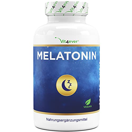 Melatonin - 365 Tabletten - 0,5 mg pro Tagesdosis - Laborgeprüft - Ohne unerwünschte Zusätze - Hochdosiert - Vegan