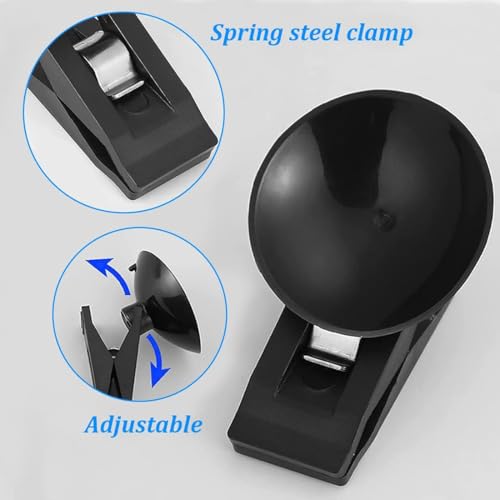 4 Stück Parkscheinhalter, Saugnapf-Clip für das Auto, Clip, Saugnapf, Kartenhalter, Windschutzscheibe, multifunktional, Klemme mit Saugnapf für Karten, Windschutzscheibe, Zelt und Foto Clip