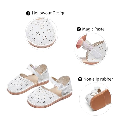 Image of GINFIVE Toddler Girls Sandals Girls Toddler Sandals Little Girls Kids Shoes