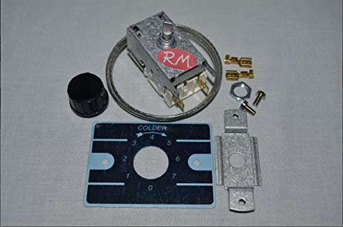 DOJA Industrial | Termostato frigorífico BOTELLERO K50 L03046 | B=120 cm (-17/-9|-6/+2) Contacto | Refrigerador con Bulbo capilar 1200mm | Frigorífico 2 Puertas