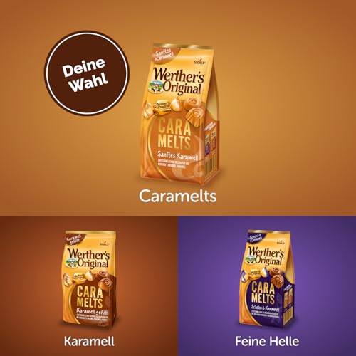 Werther’s Original Caramelts – 7 x 153g – Zartschmelzendes Karamell-Konfekt