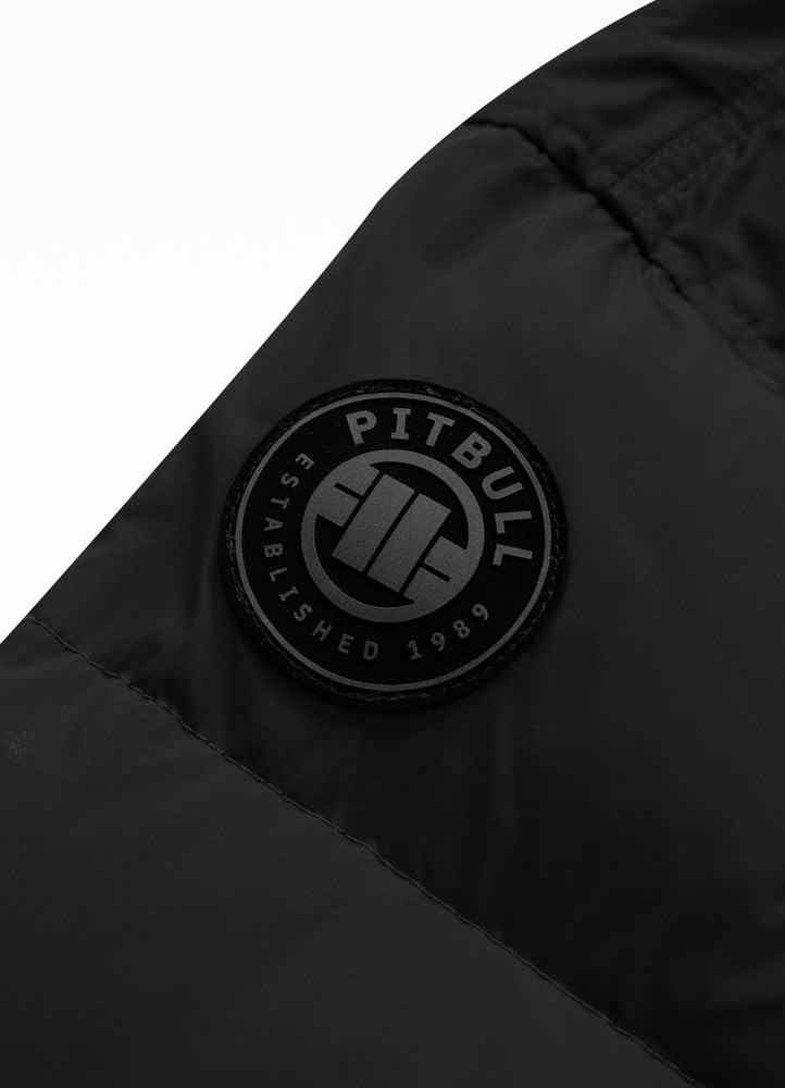 PITBULL - Winterjacke Herren mit Steppung Gopher, Jacke Herren mit Kapuze, Männer Steppjacke, Bequeme Windjacke, Windbreaker mit Reißverschluss, Jacke Winter