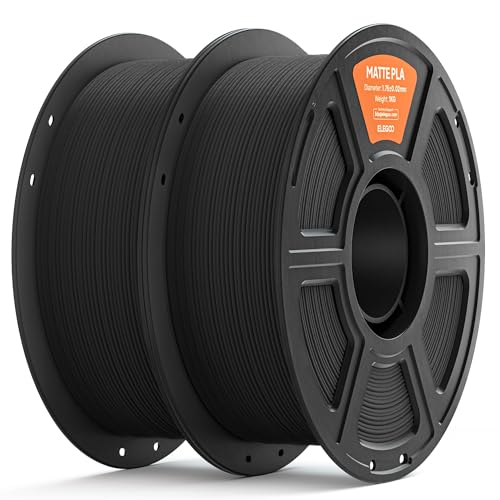 ELEGOO Matte PLA 3D Printer Filament 1.75mm Black/White 4KG, Matte Finish