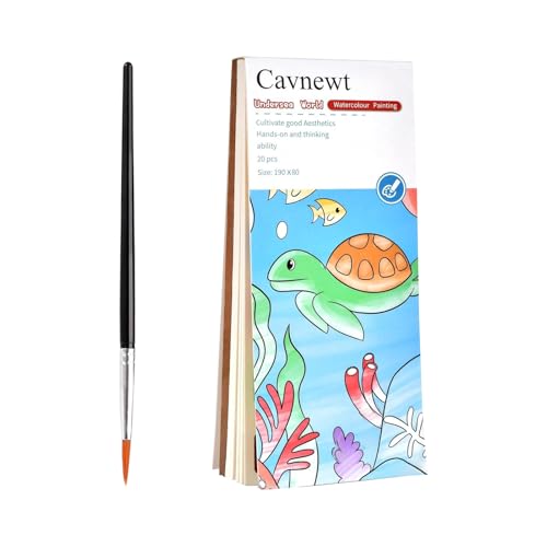 Libro de pinturas | Princess Animal Sketchbook | Libro de dibujo para colorear add con pincel | Juego de pintura add acuarela | almohadilla de dibujo