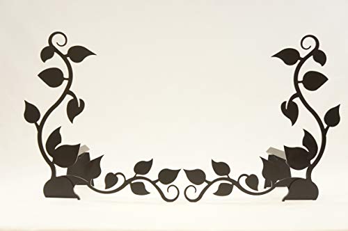 Design Specialties Fireplace ANDIRONS Ivy Design Black