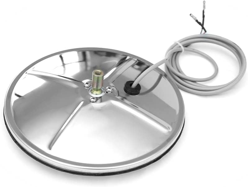 Yuanone 8.5'' Convex Stainless Mirror Wide Angle Mirror with Heated for Peterbilt 387, 386, 357, 359, 375, 379, 385 Trucks